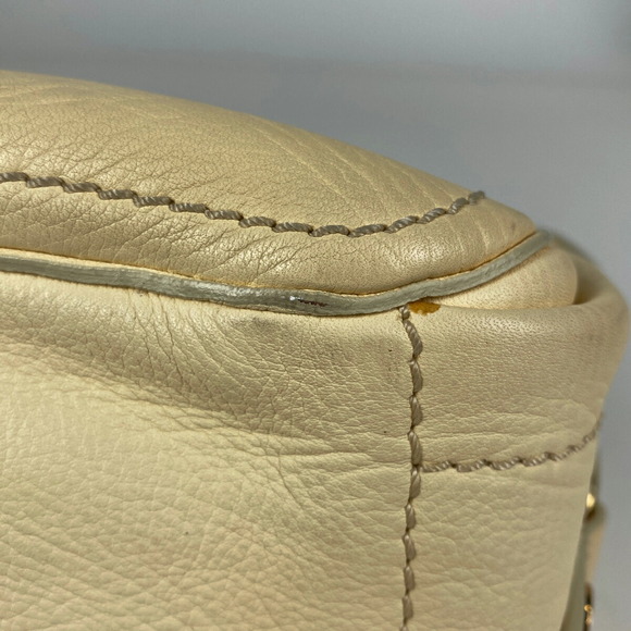 Celine Leather Cream Blason Handbag Bag Boogie - Picture 1 of 7
